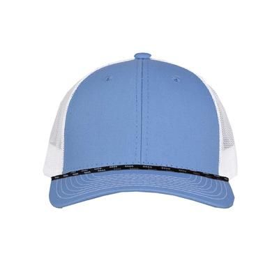 The Game GB452R Everyday Rope Trucker Cap in Columbia Blue/White size Adjustable | 65/35 cotton/polyester