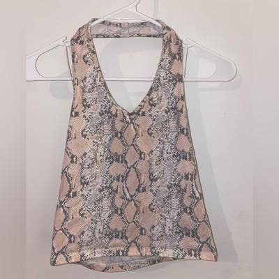 American Eagle Outfitters Tops | American Eagle Small Tank Top | Color: Gray/Pink | Size: S