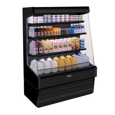 Howard-McCray SC-OD30E-4-B-LED 51" Vertical Open Air Cooler w/ 4 Levels, 115v, Black