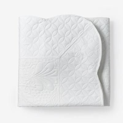 Lily Pinsonic Damask Throw by BrylaneHome in White