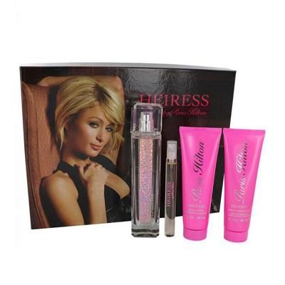 Heiress 4 Piece Gift Set by Paris Hilton for Women Standard Eau De Parfum for Women