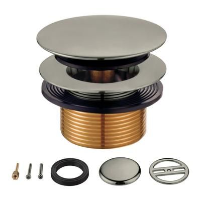 Kingston Brass KBU2008 Eugene Tip-Toe Tub Drain Conversion Kit, Brushed Nickel - Kingston Brass KBU2008