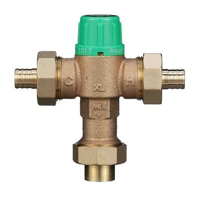 Zurn Industries 34-ZW1017XL2PEX1C 3/4" Thermostatic Mixing Valve w/ 2 PEX & 2 Copper Sweat Tailpieces