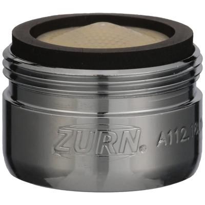Zurn Industries G63505 2 1/5 GPM Pressure-Compensating Aerator, 13/16"-27 Male, Chrome