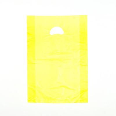 LK Packaging CH24YE Merchandise Bag w/ Handle - 16" x 24", 0.7 mil HDPE, Yellow, Case of 500