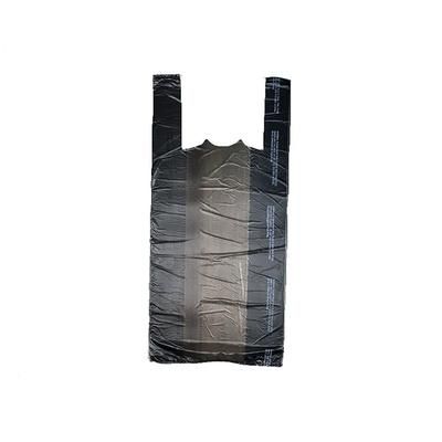 LK Packaging CT1824C Plastronic T-Shirt Bag w/ Handle - 23"L x 12"W x 6" SG, 0.65 mil HDPE, Chocolate, Brown