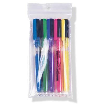 LK Packaging F20212H Zipper Seal Top Bag w/ Hang Hole - 12"L x 2"W, 2 mil LDPE, Clear, Case of 1000