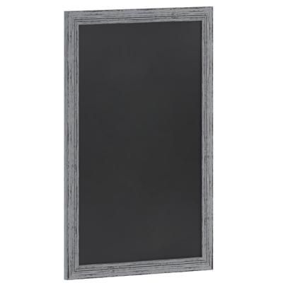 Flash Furniture HGWA-5GD-CRE8-272315-GG Wall Mount Chalkboard Sign - 24"W x 36"H, Pine Wood Frame, Rustic Gray