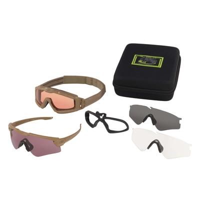 Oakley SI Ballistic M Frame Alpha Kit Tan Frame Clear/Gray/Prizm TR22/Prizm TR45 Lens OO9296-1144