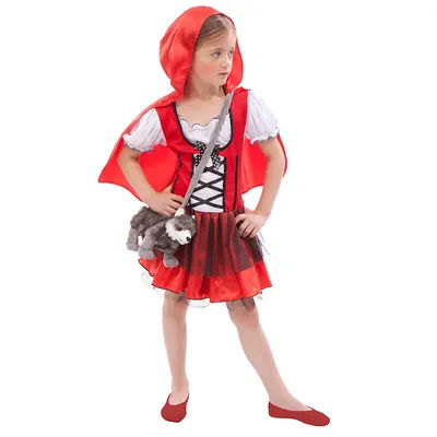 Déguisement "fille de la forêt" pour enfants, rouge