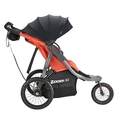Joovy Zoom X2 Lightweight Jogging Side by Side Double Stroller - Paprika