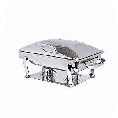 Eastern Tabletop 3935S 8 qt Oblong Induction Chafer w/ Hinged Lid, Stainless Steel