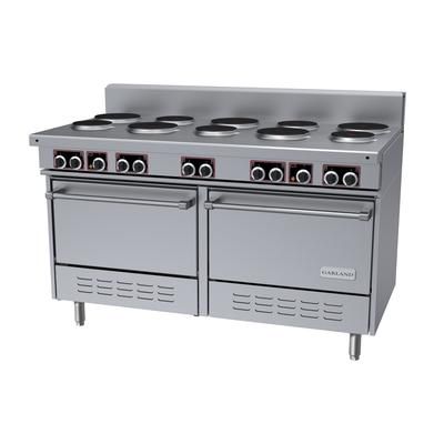 Garland SS684 2401 60" Sentry Series 10 Sealed Element Commercial Electric Range w/ 2 Standard Ovens, 240v/1ph, Stainless Steel