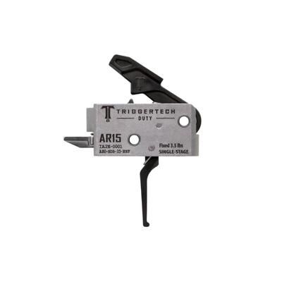 Triggertech Duty AR15 Single-Stage Flat Trigger 3.5lb Pull Weight Stainless Steel PVD Black AH0-SDB-33-NNF