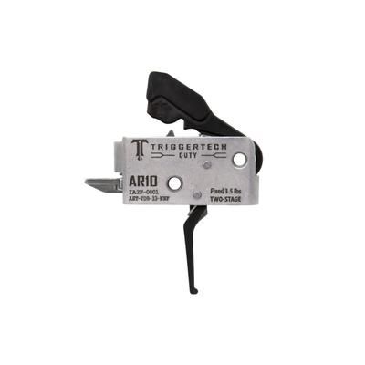 Triggertech AR-10 Two Stage Duty Trigger Flat Straight 3.5lb Pull Weight Black AHT-TDB-33-NNF
