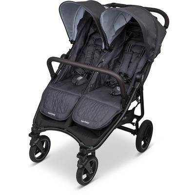 Valco Baby Slim Twin Side By Side Double Stroller Sport Edition - Signature Grey (Albee Exclusive)