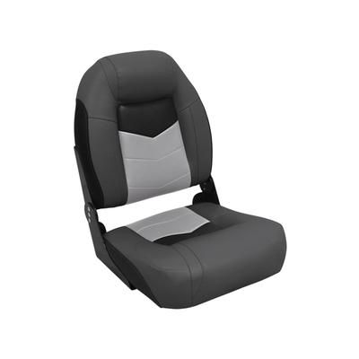 Wise Pro-Angler Folding Boat Seat Charcoal/Black/Marble Grey Medium 3304-860