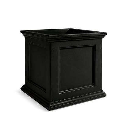 Devon Easy-Care Square Planter - Black - Grandin Road