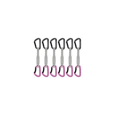 Mammut Workhorse Keylock 17 cm 6-Pack Quickdraws Straight Gate/Bent Gate Key Lock Grey-Pink 17 cm 2040-02581-33276-75