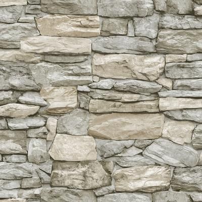Peel And Stick Wallpaper by RoomMates in Stone Taupe