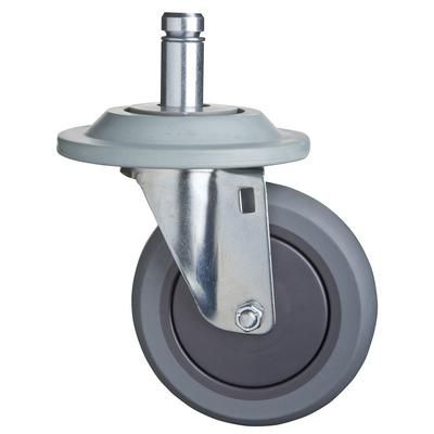 Focus FTPRCST5 5" Stem Caster Set w/ 2 Swivel & 2 Brake, 2 Swivel, 2 Swivel w/ Brake, Non-Marking Tread