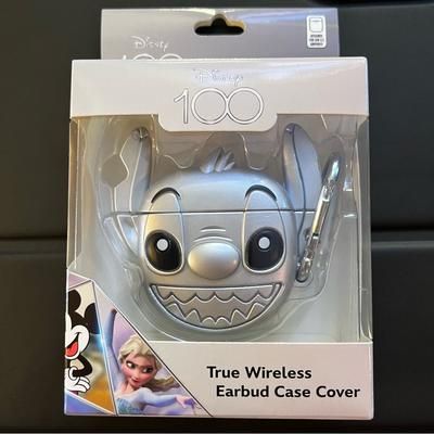 Disney Headphones | Disney 100 Silver Stitch Airpods Gen 1 & 2 Case With Keychain | Color: Silver | Size: Gen 1 & 2 Airpods