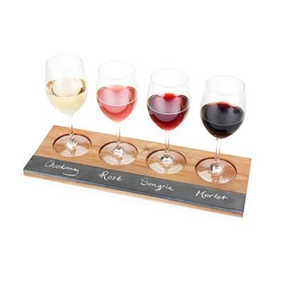 Acacia Wood Wine Flight Board by Twine in Wood