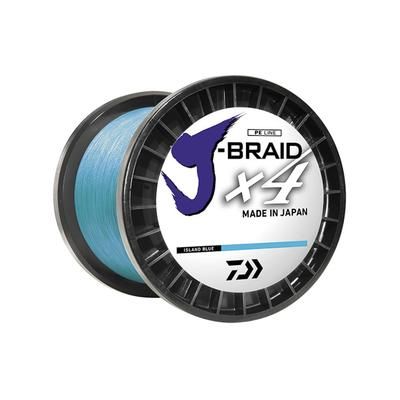 Daiwa J-Braid X4 Braided Line w/ Filler Spool 3000yd 80lb Island Blue JB4U80-3000IB