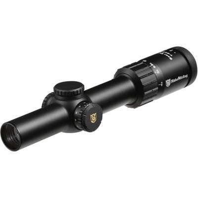 Nikko Stirling Boar Eater 1-6x24mm 30mm Tube Rifle Scope Glass Reticle 4 Extreme Dot Matte Black NSBE1624