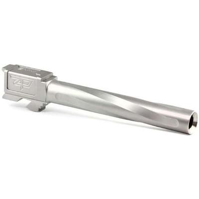 Zaffiri Precision Glock 17L Gen 1-4 Flush and Crown Pistol Barrel 9mm Caliber 1-16 Twist 416R Stainless Steel Stainless Steel ZP.17LBSS
