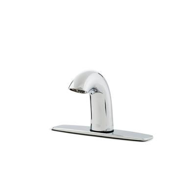 Zurn Industries Z6950-XL-S-CP8-E Deck Mount Sensor Faucet w/ 1.5 gpm Aerator & 8" Cover Plate - Chrome, Single Post