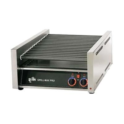 Star 30ST 30 Grill-Max Hot Dog Roller Grill w/ Manual Controls - Slanted Top, 120v, Stainless Steel