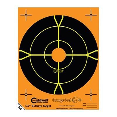 Caldwell Shooting Supplies Orange Peel Bullseye Targets - 5.5" Orange Peel Bullseye Target 25 Pack