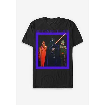 Men’s Big & Tall Star Wars Vader Box Tee by Star Wars in Black (Size 3XT)
