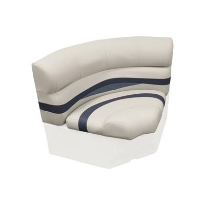Wise Premier Pontoon 32in Bow Radius Corner Cushions Only Platinum/Mocha Java/Khaki Large BM11002-1066