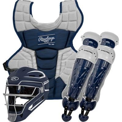 Rawlings Velo 2.0 Adult Catcher's Set - Ages 15+ Navy/White