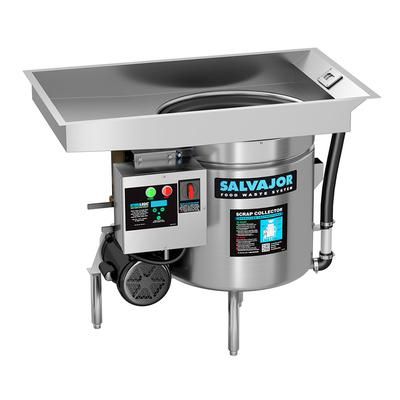 Salvajor P914 2303 Pot Pan Scrap Collector, Pre-Flushing & Disposer, 3/4 HP, 230/3 V, Stainless Steel