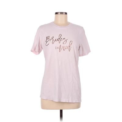 Canvas Short Sleeve T-Shirt: Pink Tops - Women's Size Medium