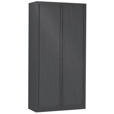 armoire métal haute à rideaux ton uni à monter_lb05801n