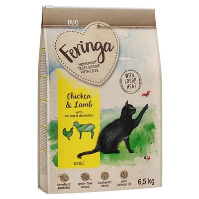 2x6.5kg Adult Chicken, Lamb Feringa Duo Dry Cat Food
