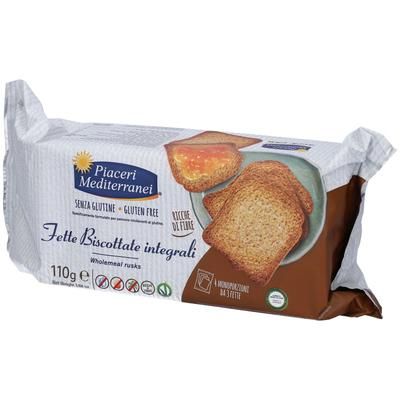 Piaceri Mediterranei Fette Biscottate Integrali Senza Glutine 110 g Sn