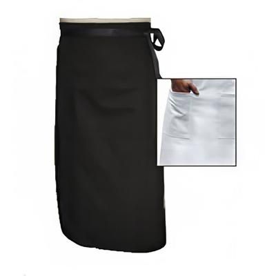 Chef Revival A011BK Chef Bistro Waist Apron, 34 x 29", Poly Cotton Blend, Black