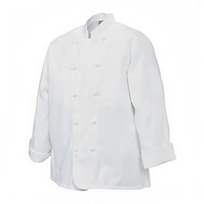 Chef Revival J050-XS Poly Cotton Chef Jacket, Cloth Knot, X-Small, White