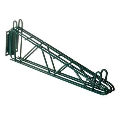 Focus FWB14DG Bracket for 14" Deep Wall Mounted Shelf, Epoxy, Green Epoxy