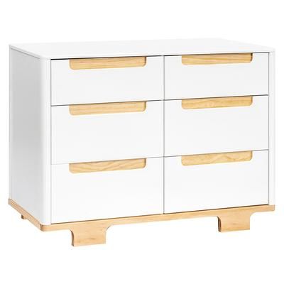 Babyletto Yuzu 6-Drawer Dresser, KD - White / Natural
