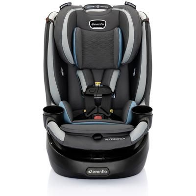 Evenflo Revolve360 Slim 2-in-1 Rotational Convertible Car Seat with Quick Clean Cover - Stow Blue
