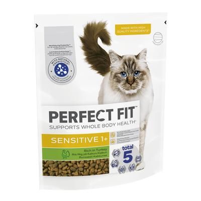 750g Sensitive 1+ Turkey Perfect Fit Dry Cat Food