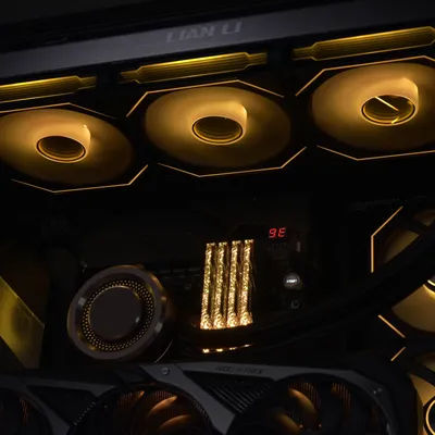 LIANLI UNI FAN SL-INFINITY Computer Water Cooling ARGB Fan,Daisy Chain Case,Radiator Fans,Cableless Cluster Fan,UF-SLIN120-1B/W