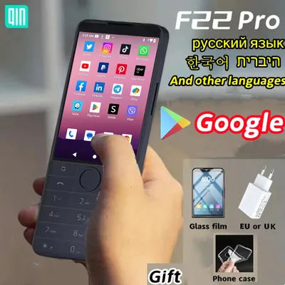 New Qin F22 Pro Smart Touch ScreenPhone Wifi 5G+3.5 Inch 4GB 64GB Add Google Store Android QinGlobal Version Mobile Phone