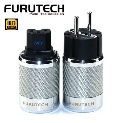 Furukawa Schuko Power Plug FI-50 NCF Nano Crystal Rhodium Plated Hi-end EU/US Audio Power Supply Plug 15A 125V/10A 250V Flagship